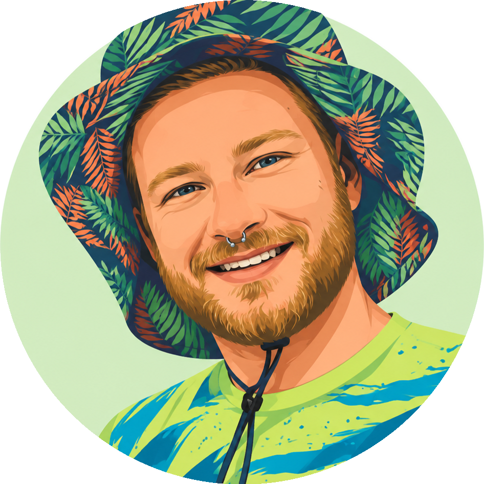 Illustrated portrait of crew member Bennett