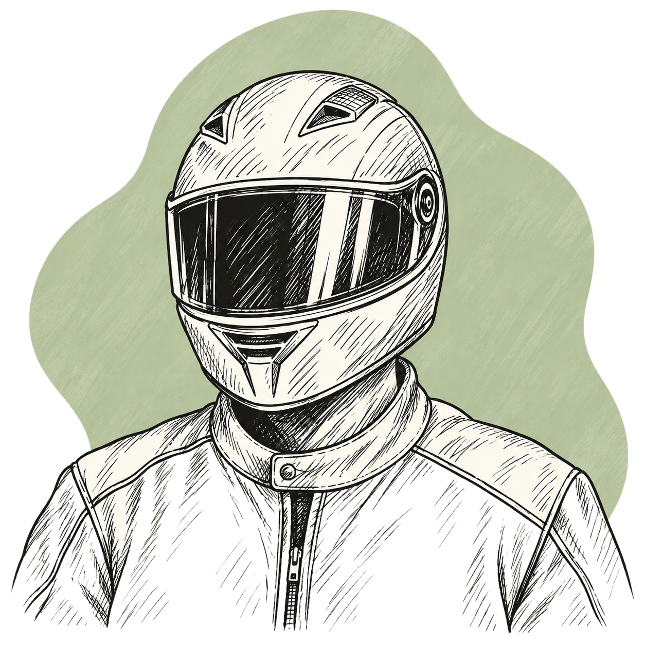 Illustrated portrait of board member Harry